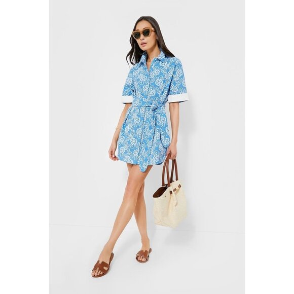 Tuckernuck Pomander Place Riviera Painted Chintz Aurora Dress Medium NWT - Picture 1 of 8